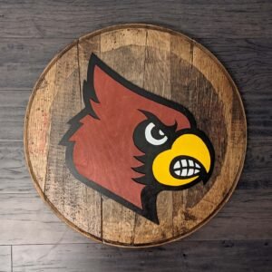 louisville-cardinals-logo-bourbon-barrel-head