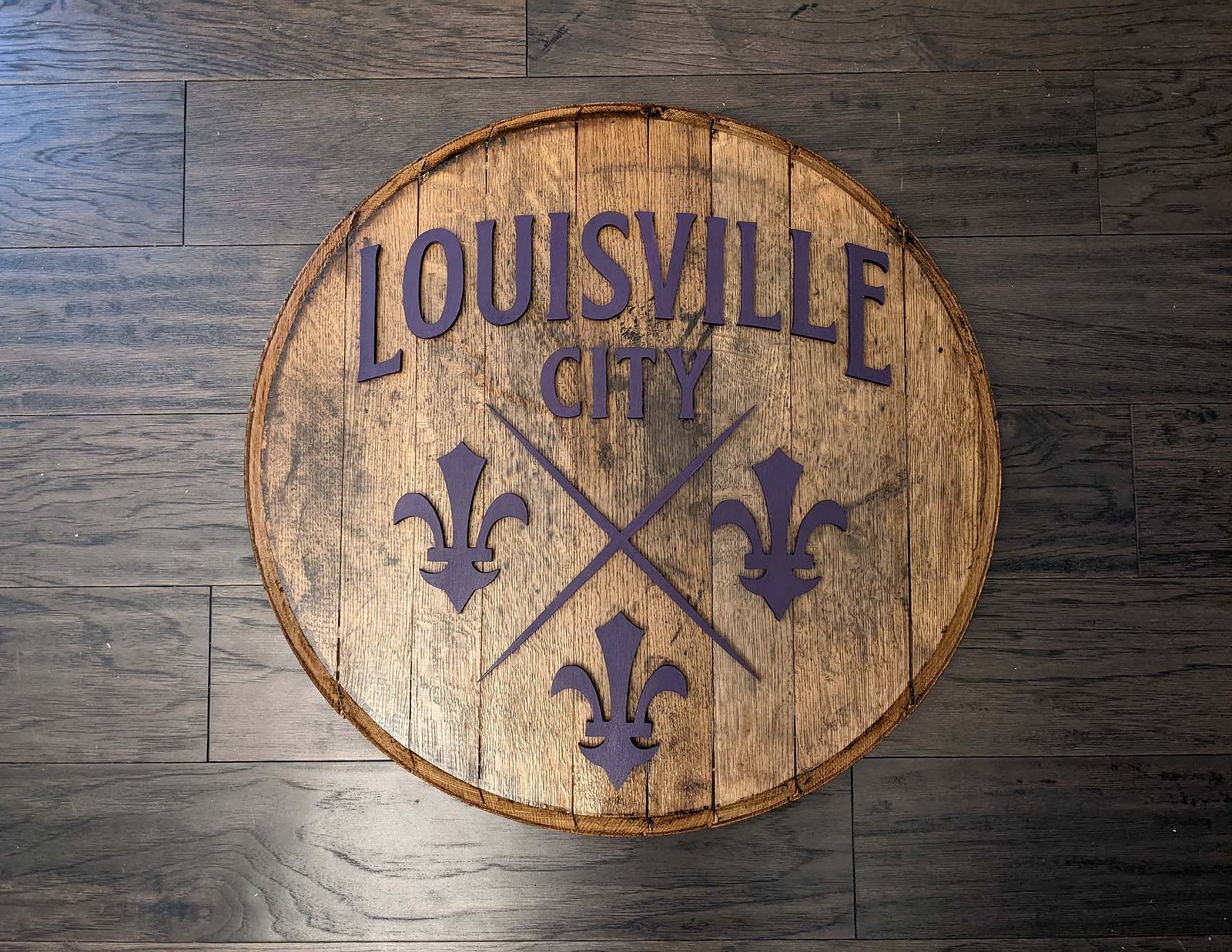 Louisville Cardinals Heisman Bird Bourbon Barrel Head - Made By Jay Lane