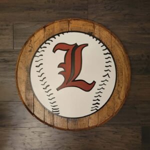 louisville-cardinals-l-logo-baseball-bourbon-barrel-head