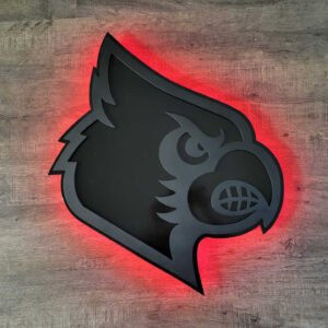 louisville-cardinals-bb-logo-wood-art